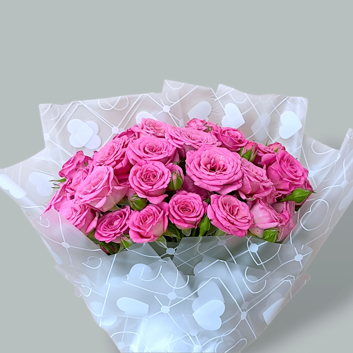 Baby pink rose hand bouquet, 10 fresh pink roses bouquet, romantic rose arrangement, fresh roses for gifts, baby pink flower bouquet