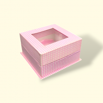 small paper box for sweets, kraft gift box with window, chocolate packaging box 10x10x5, transparent window treat box, mini box for chocolates