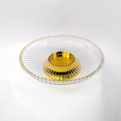 plastic fruit plate round 30 cm, serving dish for parties, fruit serving tray plastic, round plastic food plate, party serving plate