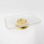 rectangular plastic fruit serving dish 33x22 cm, buffet tray plastic, fruit platter rectangular, party serving plate, plastic counter serving tray