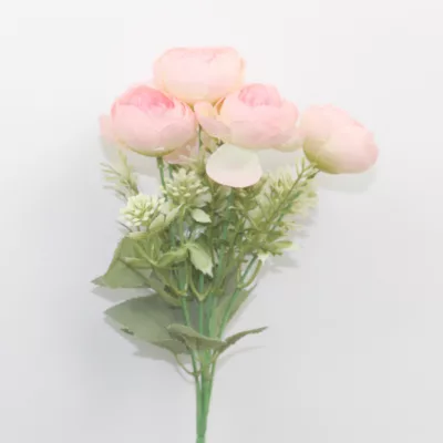 artificial baby peony flower, silk peony with gypso, gypso ball stuffed peony, artificial peony arrangement, faux baby peony décor