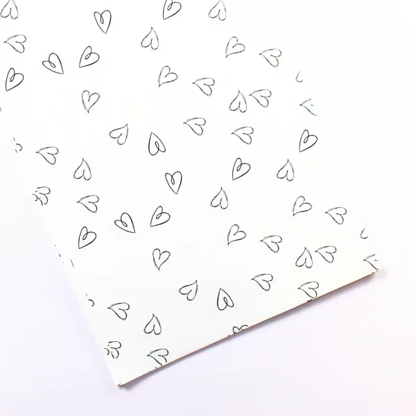 printed hearts plastic wrapping paper, heart print bouquet wrap, floral wrapping paper hearts, waterproof wrapping paper hearts, romantic flower wrapping paper
