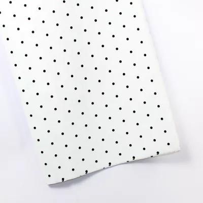 plastic polka dot wrapping paper, polka dot printed flower wrap, waterproof floral wrapping paper, bouquet wrapping sheet, decorative polka dot gift wrap