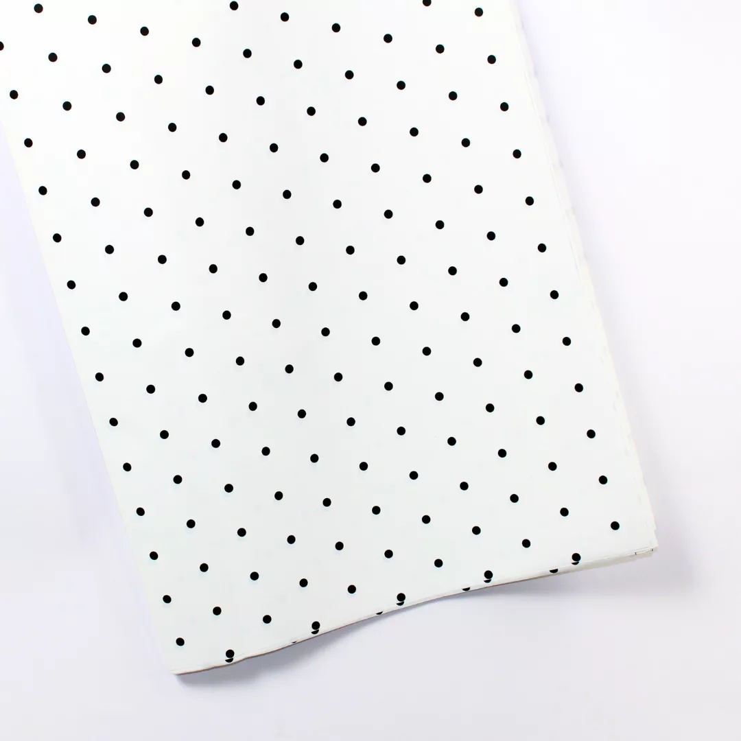 45 plastic polka dot wrapping paper, polka dot printed flower wrap, waterproof floral wrapping paper, bouquet wrapping sheet, decorative polka dot gift wrap
