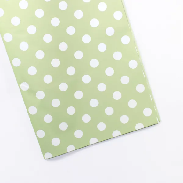 plastic big polka dot wrapping paper, large polka dot flower wrap, waterproof floral wrapping paper, bouquet wrapping sheet, decorative big dot wrapping paper