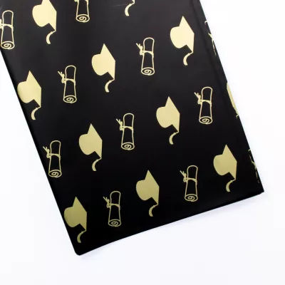graduation cap printed wrapping paper, graduation bouquet wrap, plastic graduation floral wrap, waterproof graduation wrapping sheet, printed graduation cap gift wrap