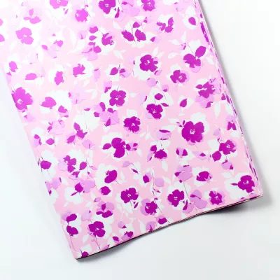 floral printed plastic wrapping paper, bouquet flower wrap, waterproof floral wrap, decorative floral printed sheet, colorful flower wrapping paper