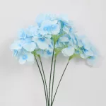 artificial hydrangea flowers, silk hydrangea stem, realistic hydrangea bouquet, artificial hydrangea décor, decorative hydrangea flower bunch