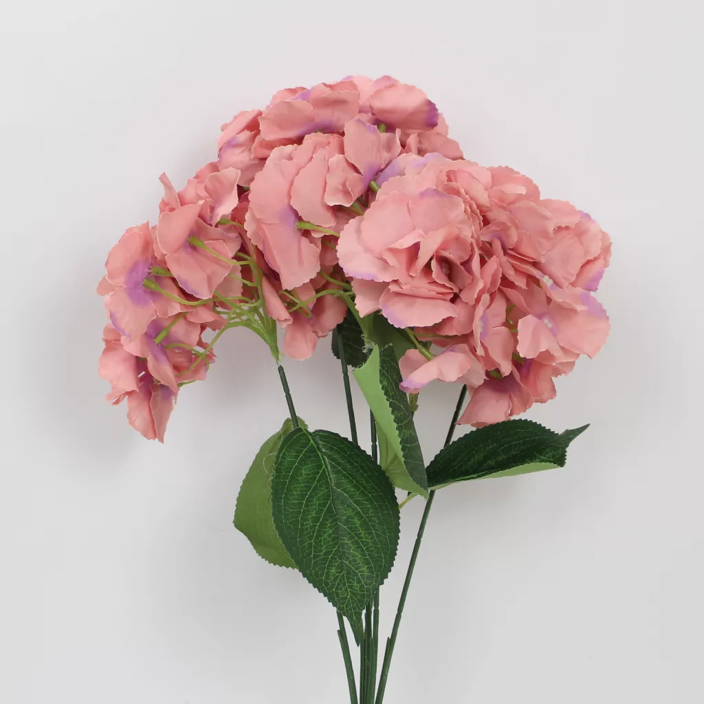 artificial hydrangea flowers, silk hydrangea stem, realistic hydrangea bouquet, artificial hydrangea décor, decorative hydrangea flower bunch