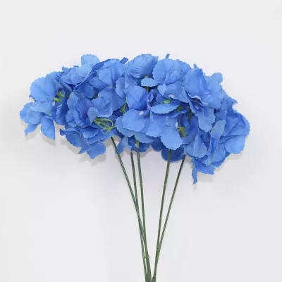 artificial hydrangea flowers, silk hydrangea stem, realistic hydrangea bouquet, artificial hydrangea décor, decorative hydrangea flower bunch